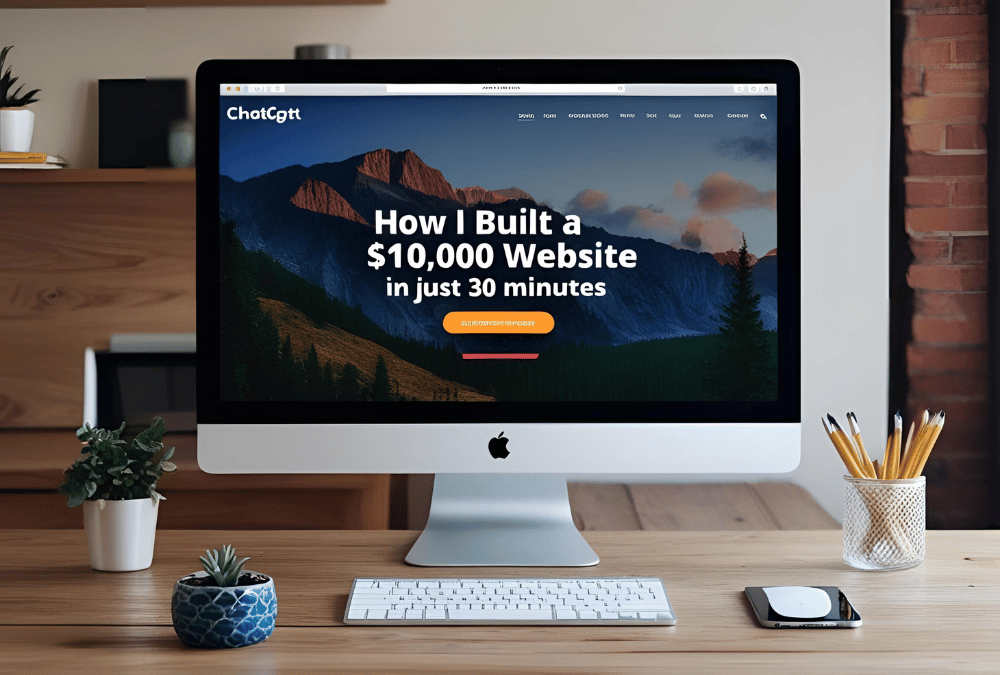 How I Built a $10,000 Website in Just 30 Minutes Using ChatGPT-4